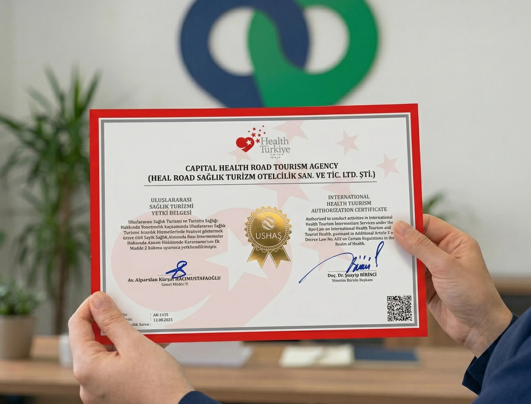 Türkiye Health Tourism Authorization Certificate