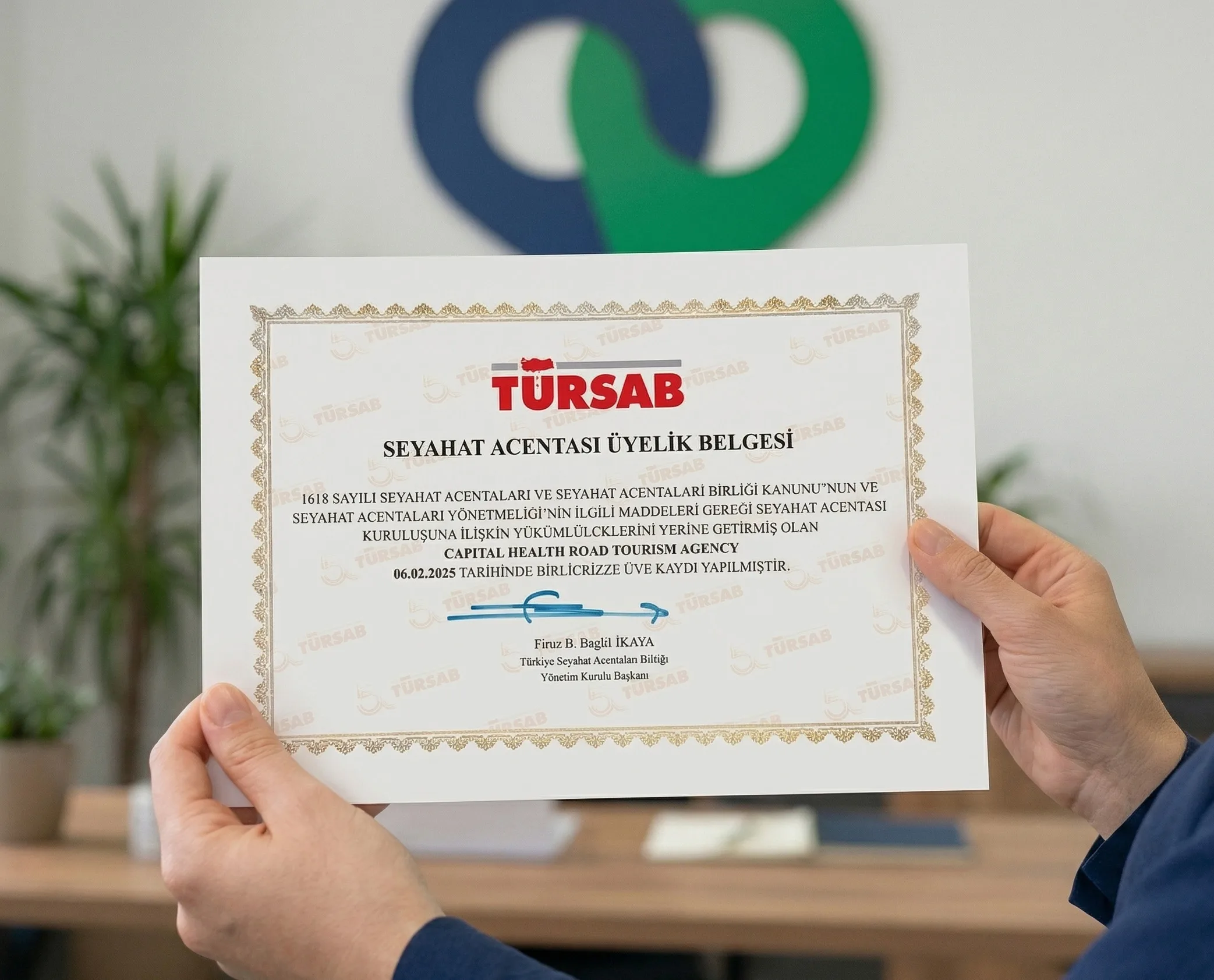 HealRoad TÜRSAB Certificate